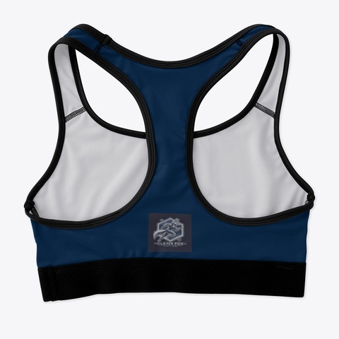 Clever Fox Inner Strength Sports Bra Deep Navy áo T-Shirt Back