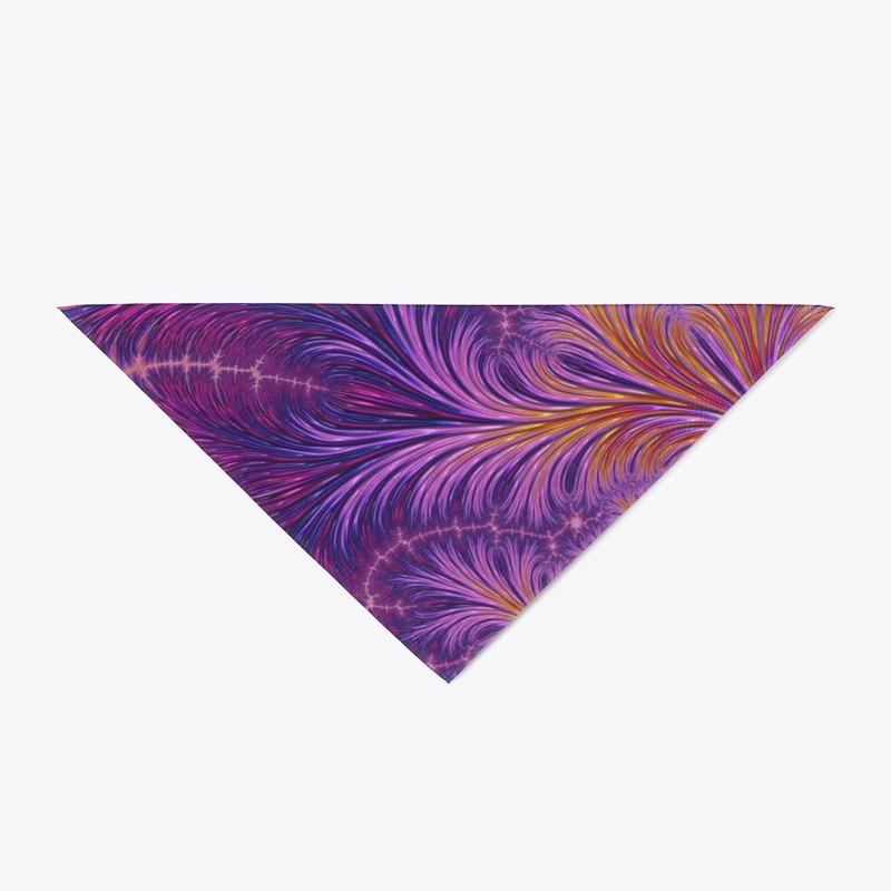 Boho Funky Abstract Feather Fractal