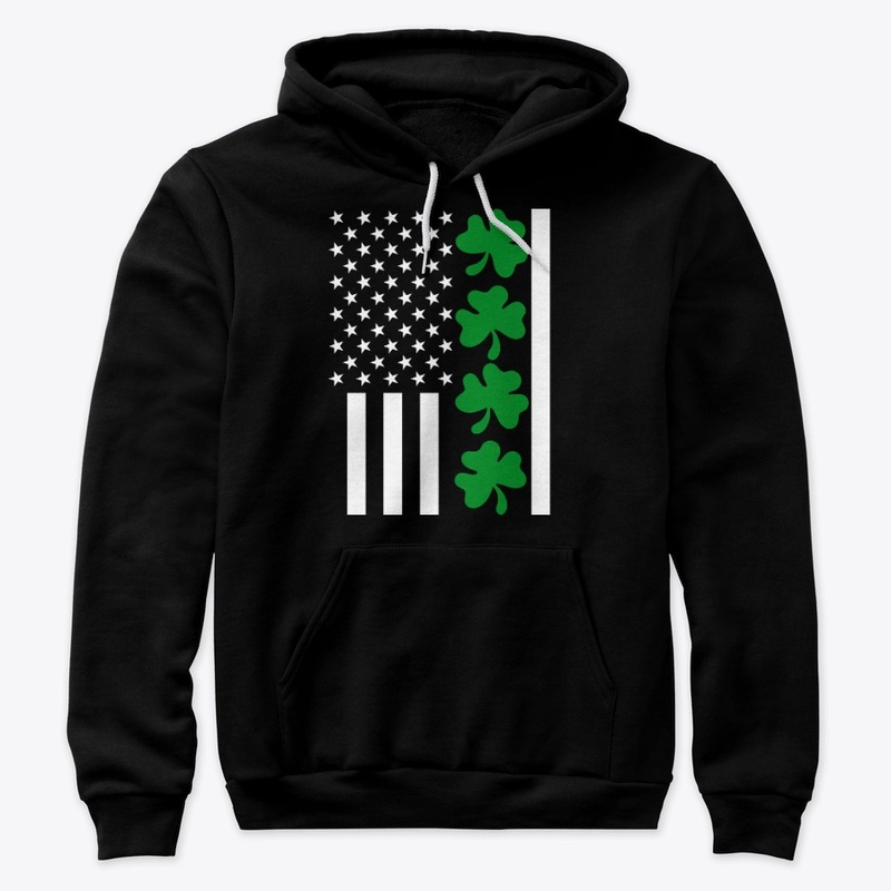 US America Flag St Patrick's Day T-Shirt