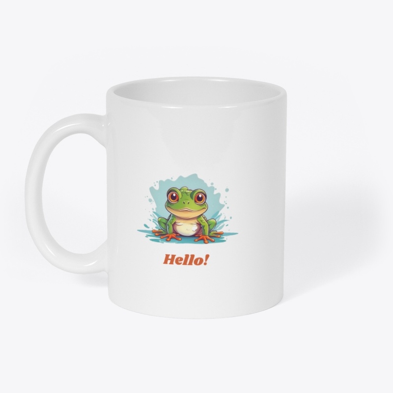 Adorable frog cartoon