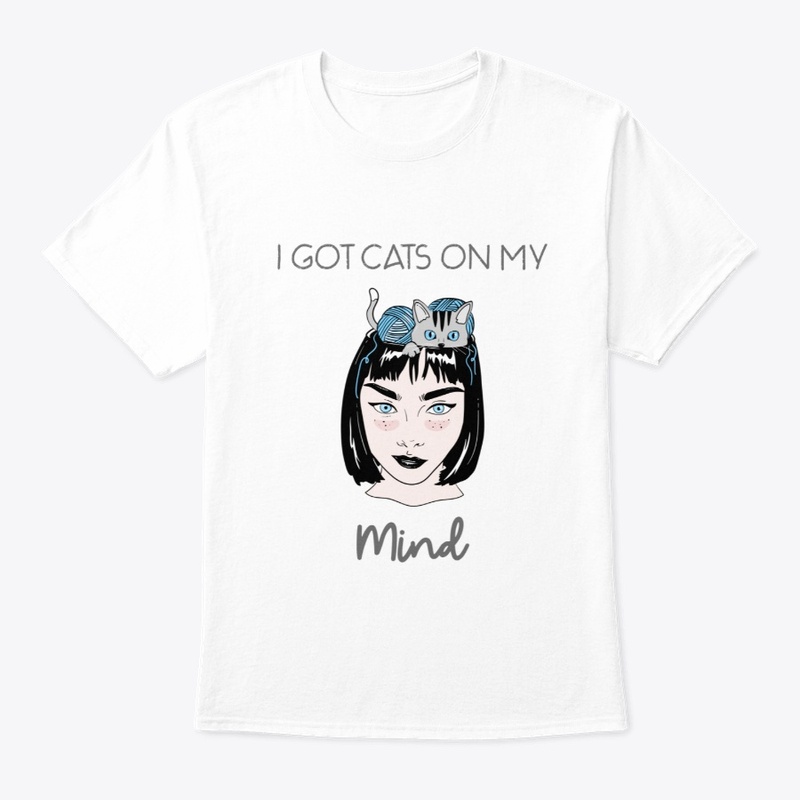 Cats on My Mind Design | Cat Tee