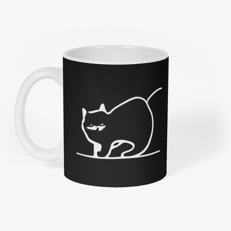 black and white cat