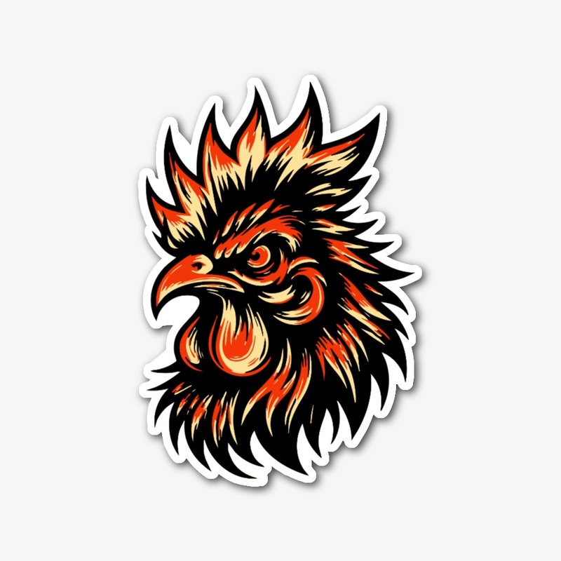 Majestic Angry Chicken Graphic 