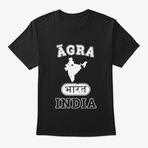 āgra India Property Of Country Black T-Shirt Front