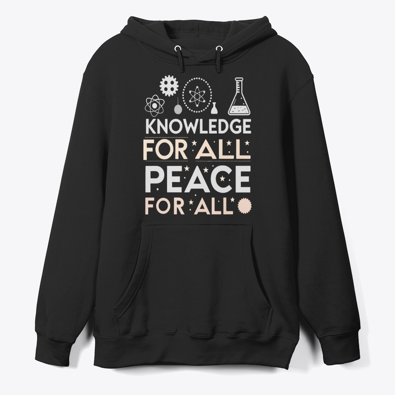 Knowledge for all Pace for all t-shirt