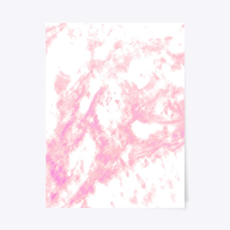 pink marble on white