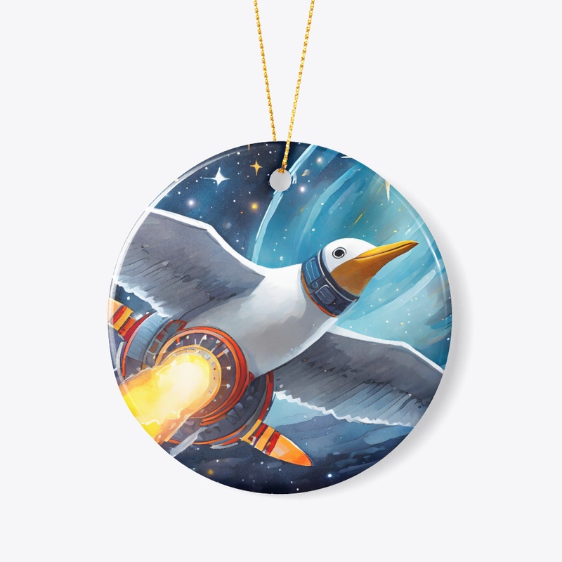An intergalactic seagull