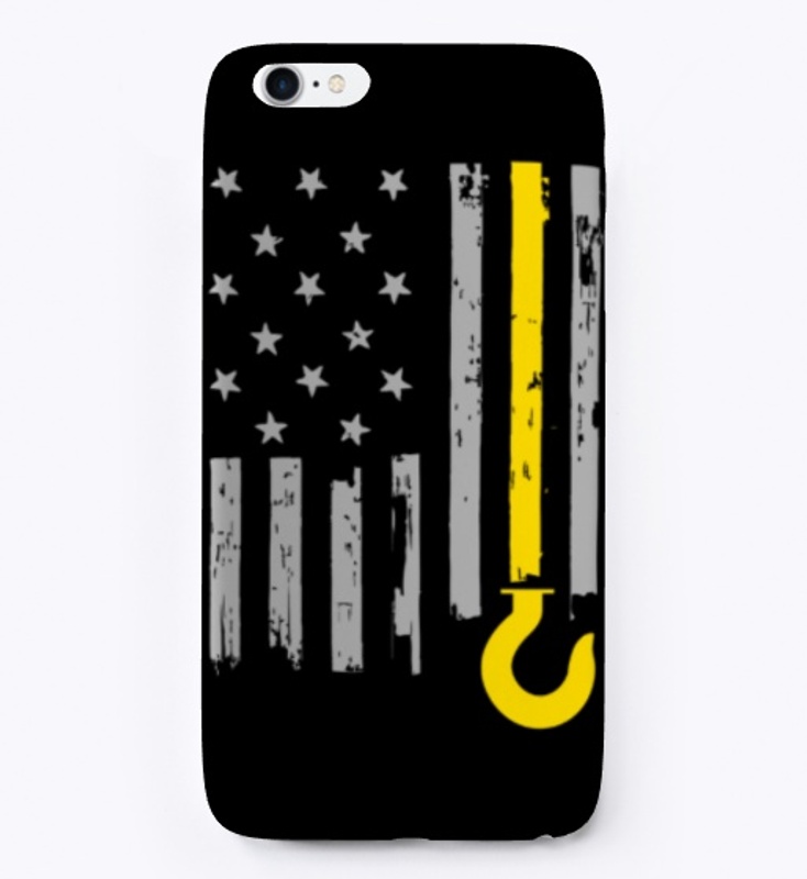 Tow Truck Driver Yellow Line Flag