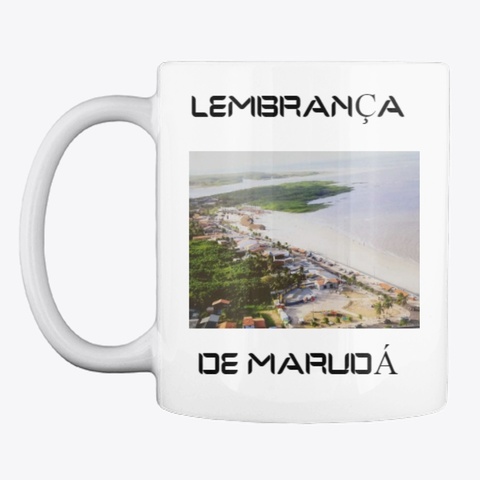 Marudá Praia White Camiseta Front