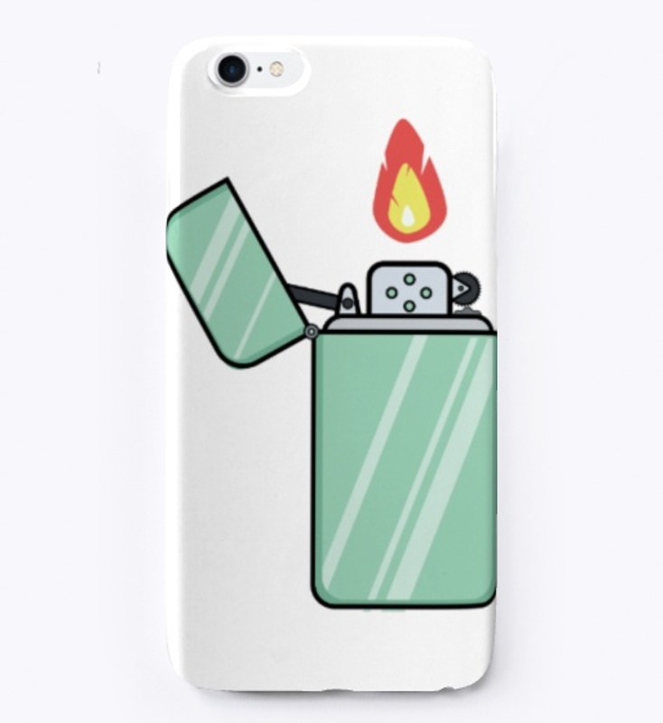 lighter with fire flame