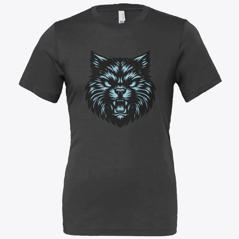 Bold Feline Head Design 