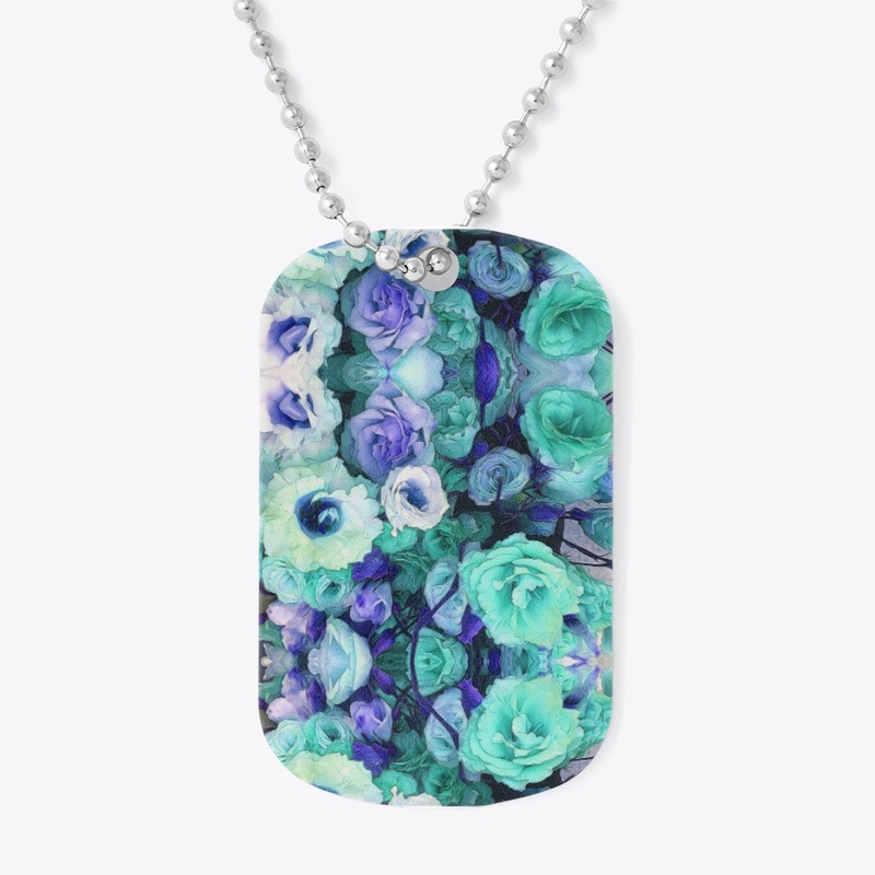 Aqua Flower Kaleidoscope