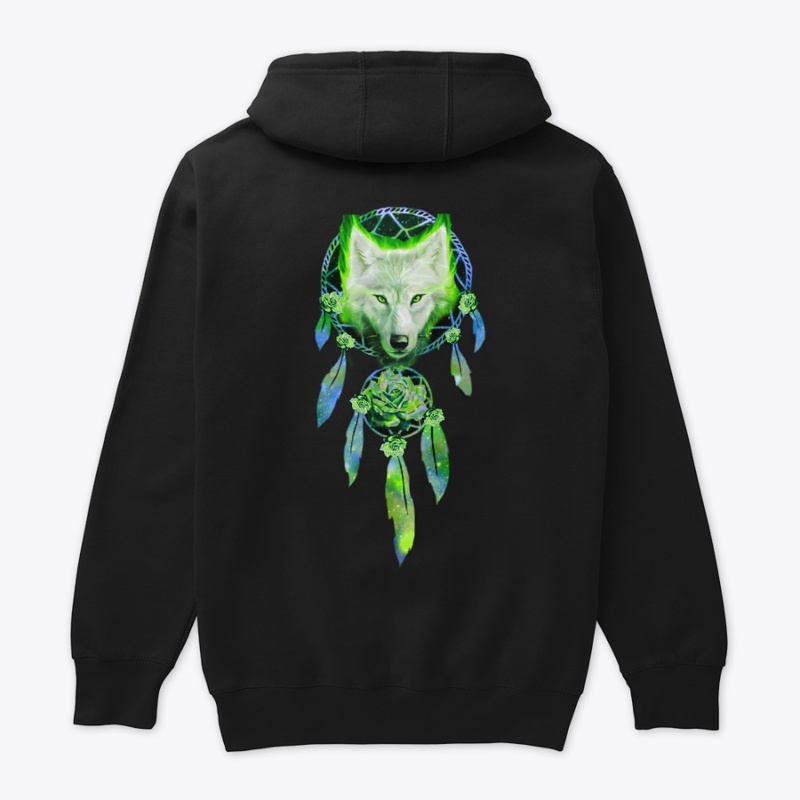 Dreamcatcher Wolf  green