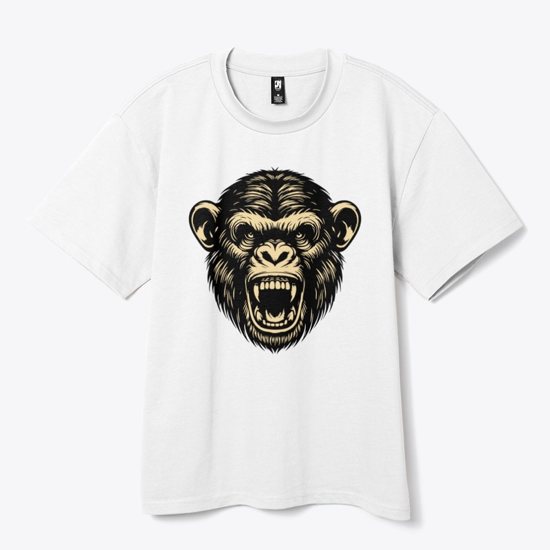Fierce Angry Chimp Artwork