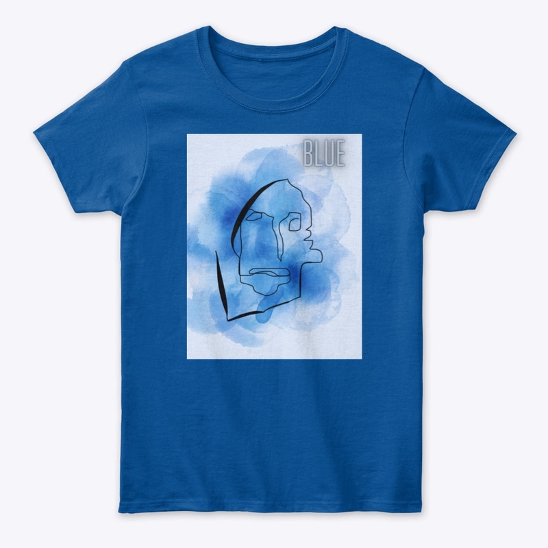 Blue face