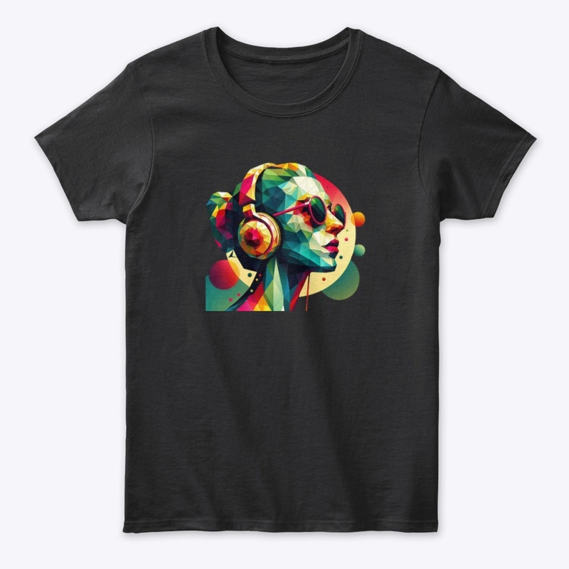 Girl with headphones