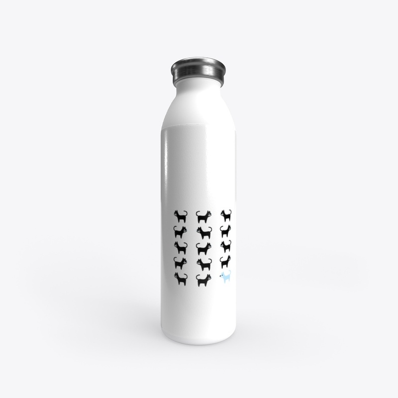 coffee cup ,water bottle, cute of cats