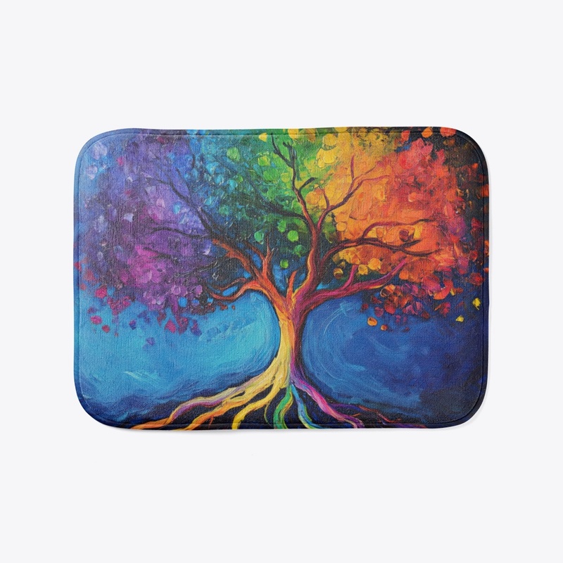 Colorful Tree of Life Art Design