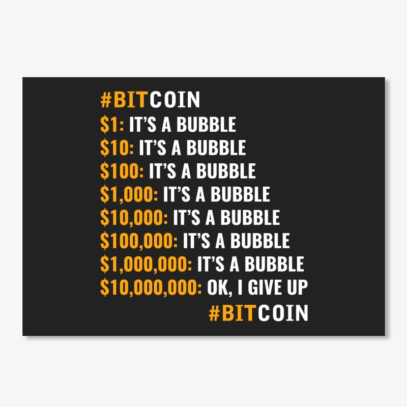 Bitcoin It's A Bubble