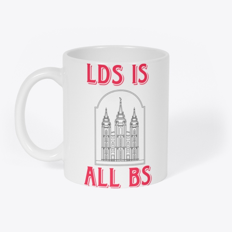LDS is All BS apparel - Red Lettering