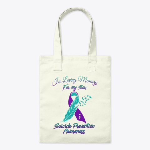 In Loving Memory For My Son Natural T-Shirt Front