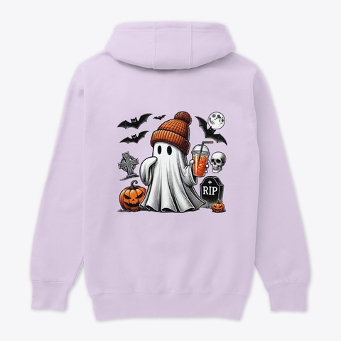 Spooky Season Hoodie For Woman Lilac Camiseta Back