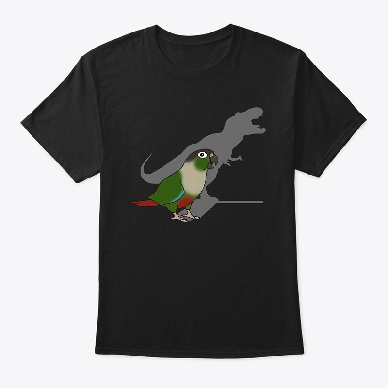 t-rex shadow - green cheeked conure