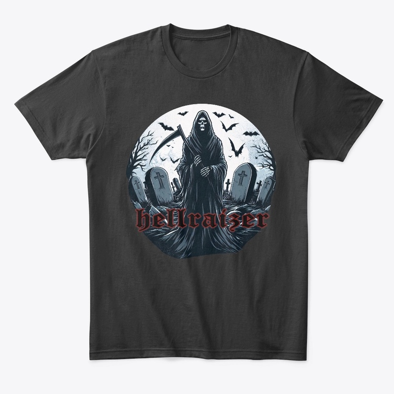 HellRaizer Reaper in Cemetery with Bats