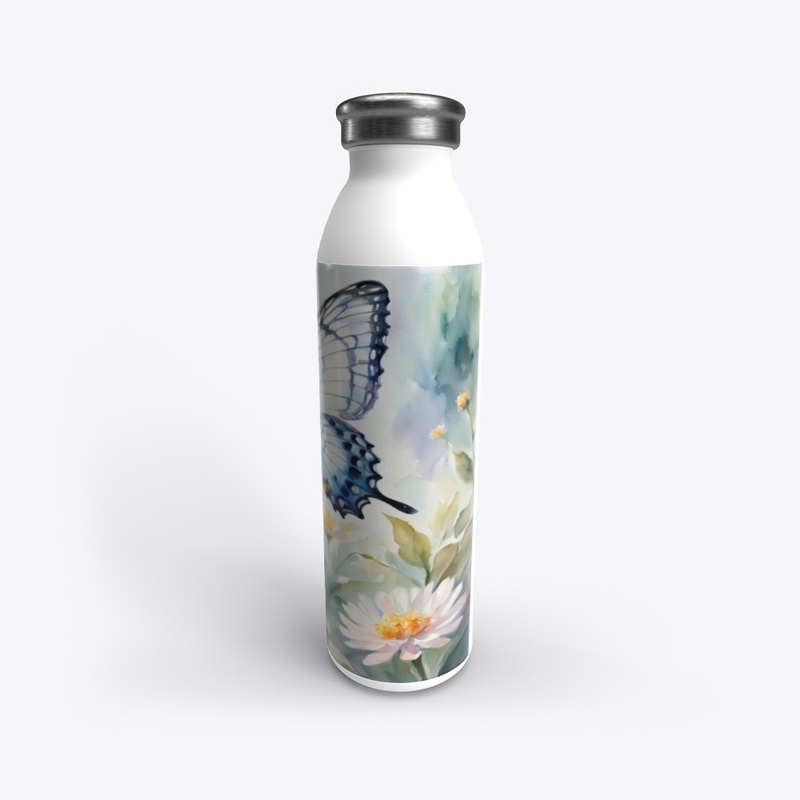 "Graceful Flight in Bloom"