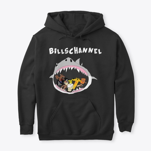 Megalodon Black T-Shirt Front