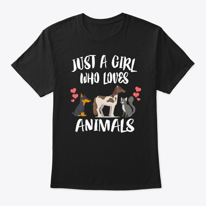 Just A Girl Who Loves Animals Dog Cat