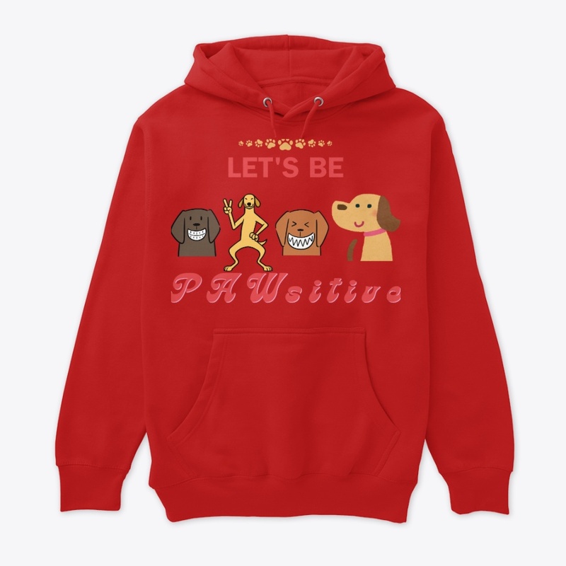 Let’s Be Pawsitive–Cute Smiling Dogs Tee