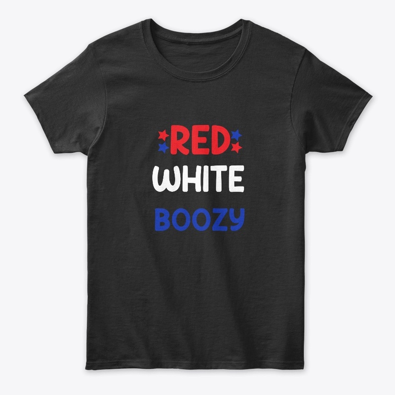 Red White boozy Shirt, 4th Of July Shirt