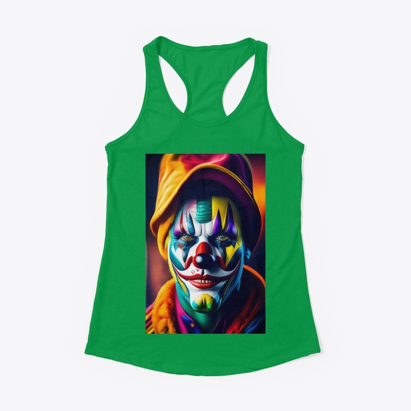 Scary Clown Sleeves Fantasy  T-Shirt