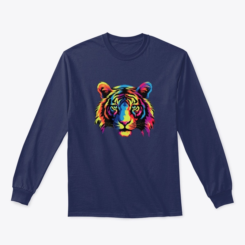 vibrant colors tiger