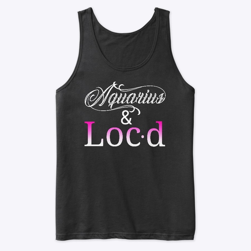 Aquarius & loc'd zodiac tee shirt