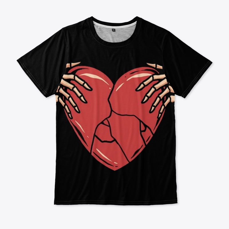 Heart All-Over Print Unisex Tee