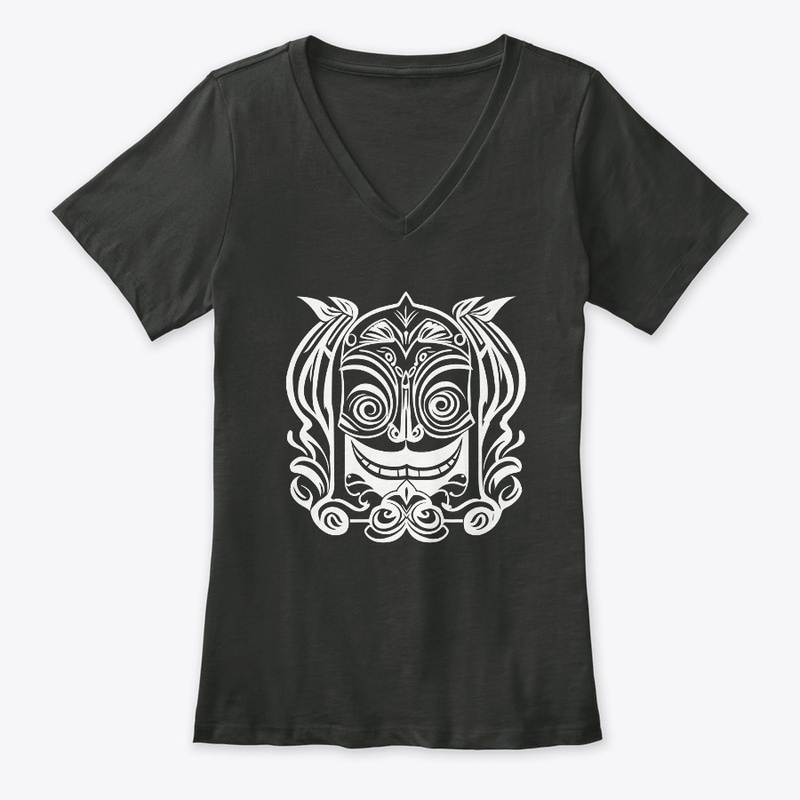 Smiling Face Tribal Design