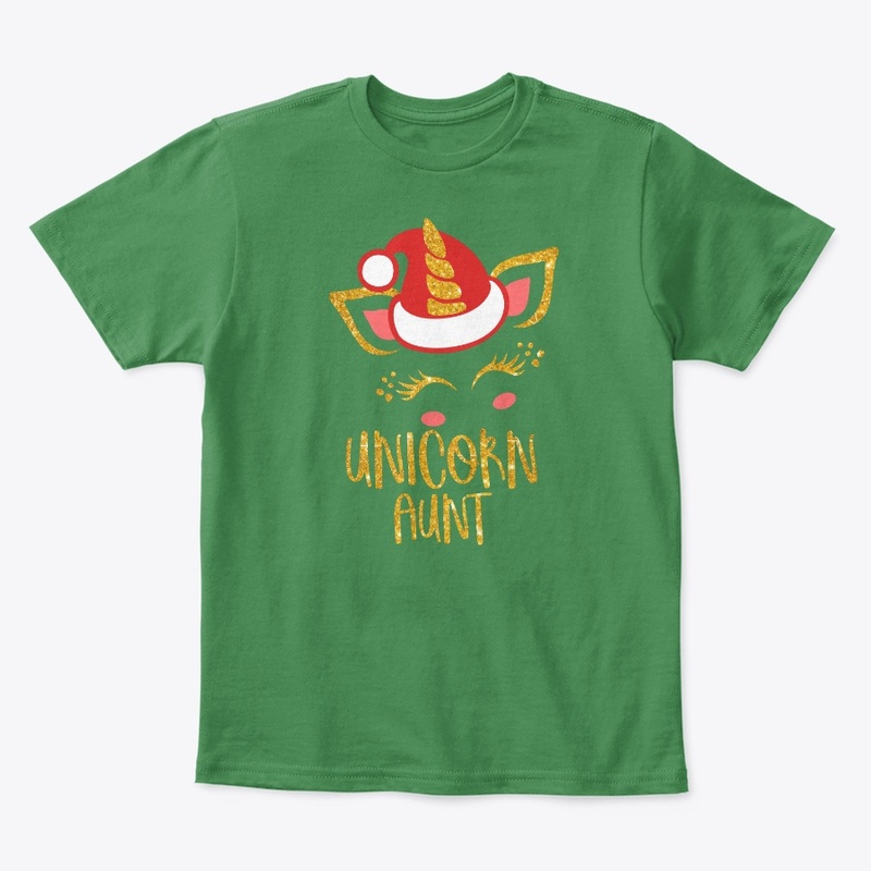 Cute  Aunt Christmas Unicorn T-Shirt