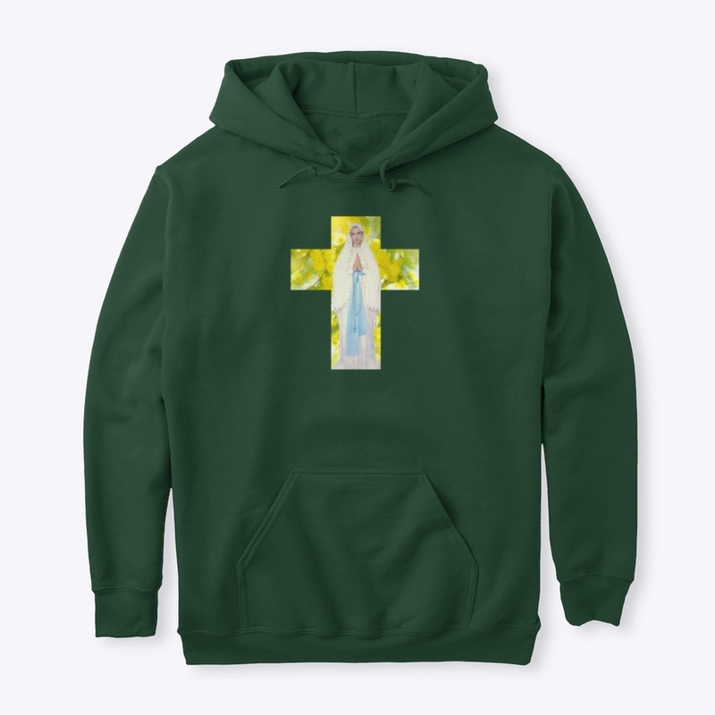 T-Shirt croix jaune Marie