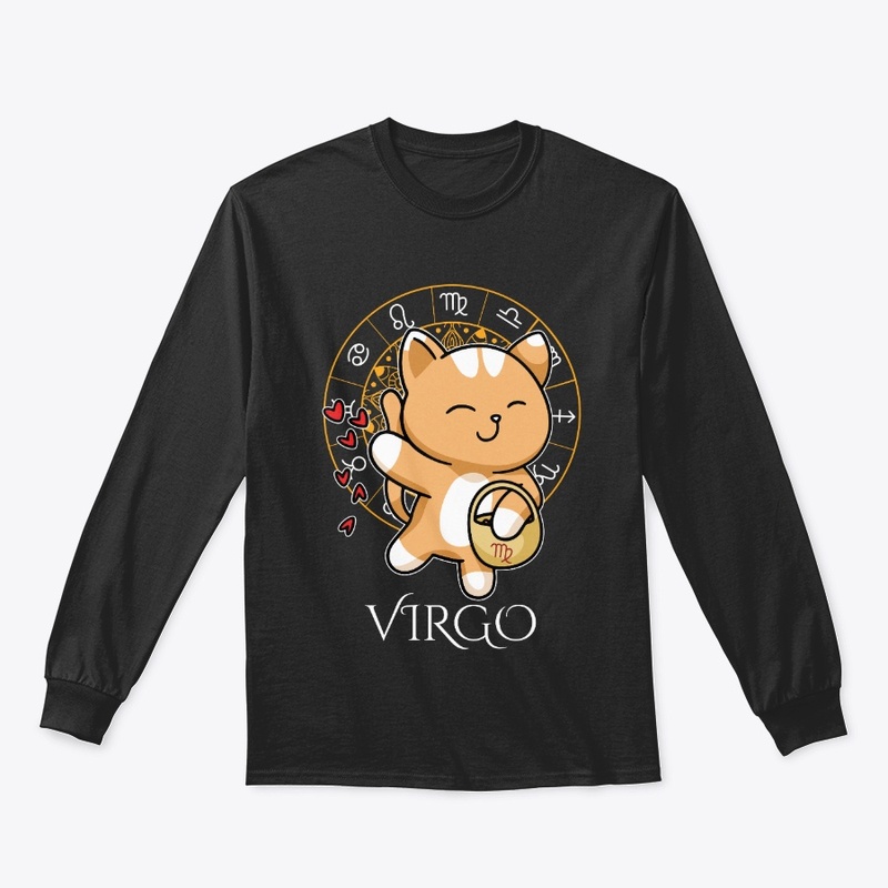  Virgo Zodiac Black T-Shirt