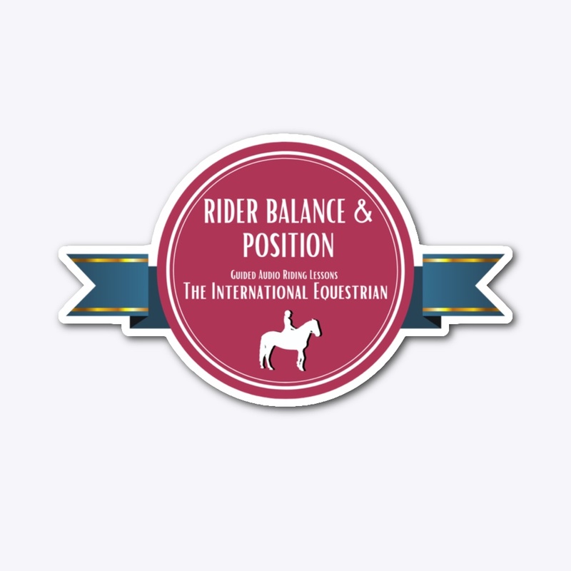 Rider Balance + Position Sticker