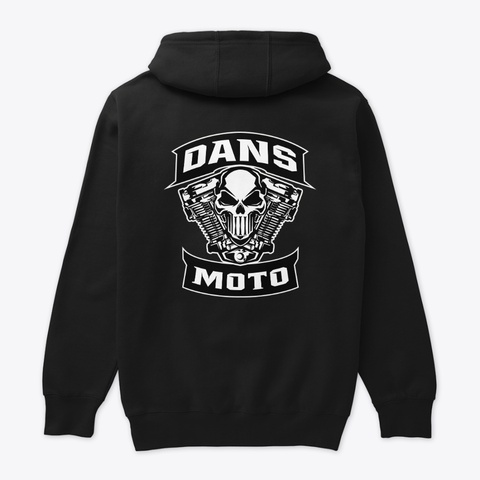 Dans Moto Merch Black Camiseta Back