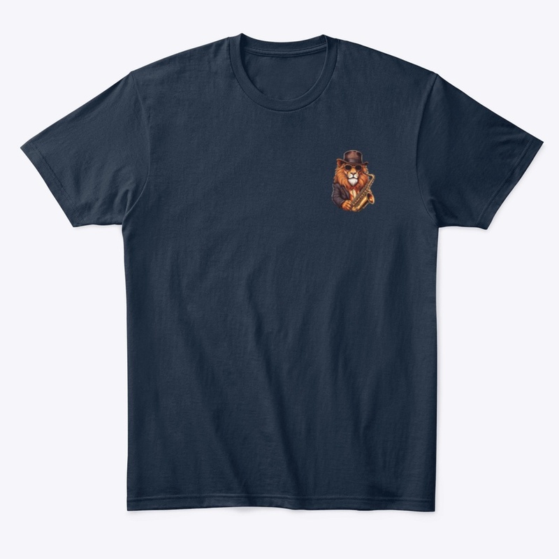 Jazz Saxophone Lion Design