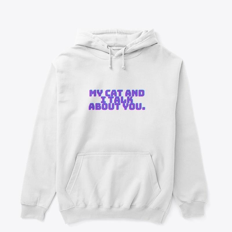 Cat Gossip Funny T-Shirt Design