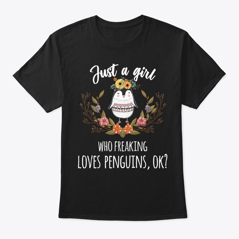 Girl Freaking Loves Penguins Boho Style