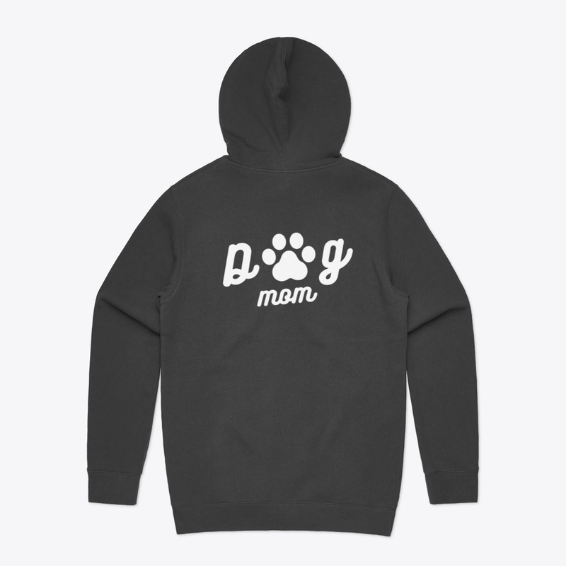 Dog Mom w/Paw Prints Logo