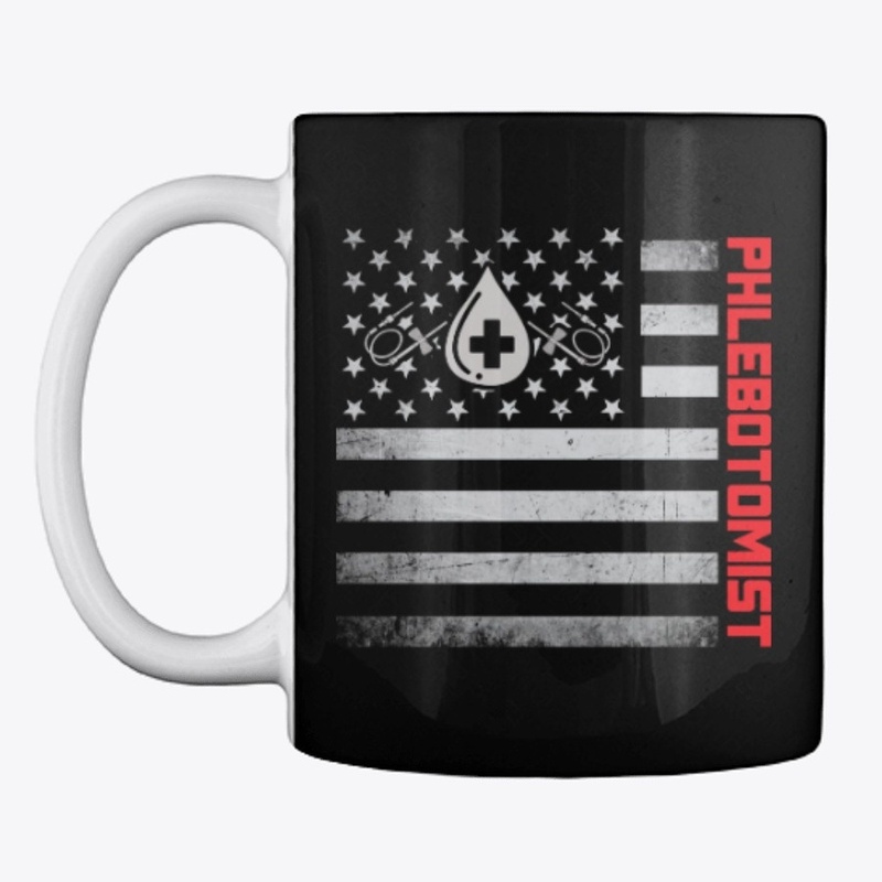 Phlebotomist US Flag Mask