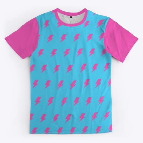 "Pink Lightning Bolts" Standard T-Shirt Front