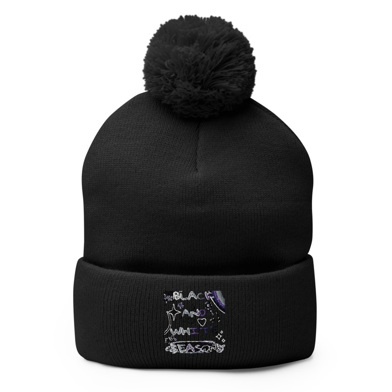 Gorro tejido con pompon